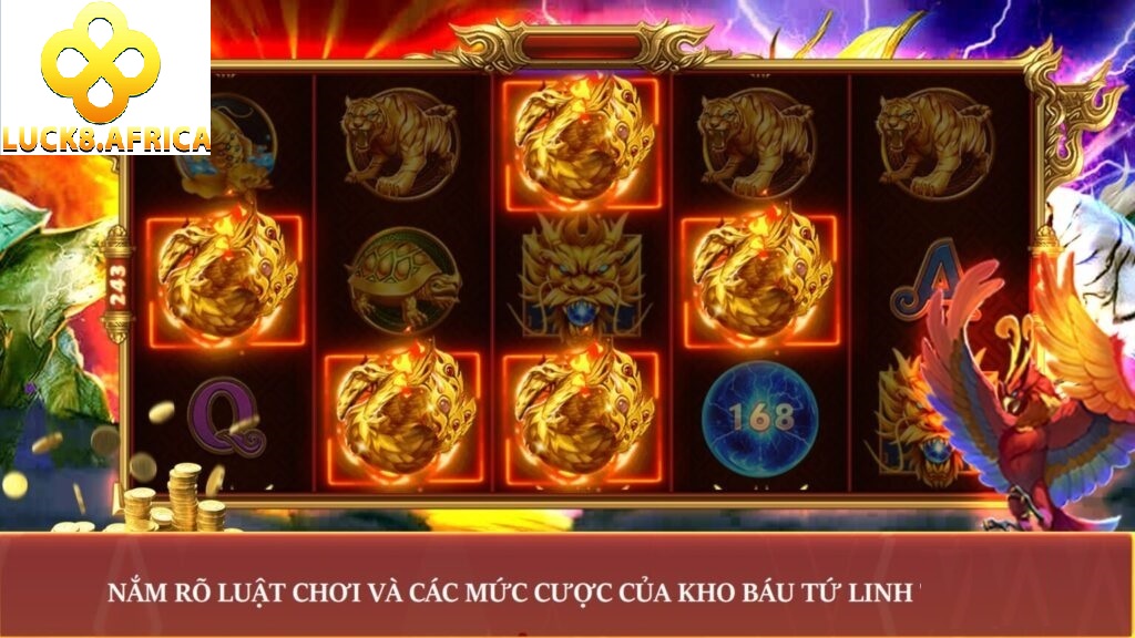 Kho Báu Tứ Linh Luck8 Quay Hũ Hấp Dẫn 2025 4 Luôn tìm hiểu mức cược và nghiên cứu luật chơi kho báu tứ linh trước